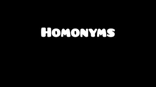 What Is Homonyms English Grammar easy englishgrammarconnection9556 [upl. by Sharleen901]