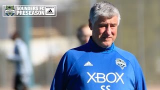 Interview Sigi Schmid on Roberto Chen trialing with the club [upl. by Anerual]