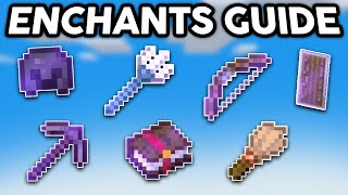 BEST Enchantments for ALL ToolsArmour in Minecraft ULTIMATE GUIDE [upl. by Kopans790]