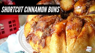 Christmas Eve Shortcut Cinnamon Buns  easiest cinnamon buns recipe ever [upl. by Annoyik674]