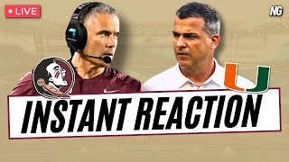 FSU Football vs No 6 Miami Instant Reaction [upl. by Atima]