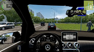 Mercedes VClass  City Car Driving  Logitech G29 [upl. by Eldora244]