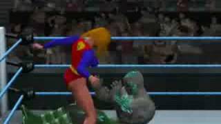 Supergirl midriff version vs Doomsday HD [upl. by Enela]