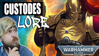 Adeptus Custodes Deep Dive The ULTIMATE Warriors  Warhammer 40k Lore [upl. by Faulkner971]