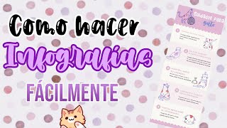 COMO HACER INFOGRAFÍAS FÁCILMENTE [upl. by Aneleiram]