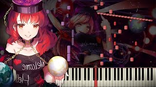 Synthesia Touhou 15  Pandemonic Planet  Piano Tutorial  Transcribed by EpreTroll [upl. by Noble]