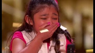 Angelica Hale GOLDEN BUZZER after Burning Down AGT with quotGIRL ON FIREquot  Americas Got Talent [upl. by Hurwitz]