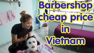 Vietnam Barbershop Massage Face amp Wash Hair Cheap Price in Ho Chi Minh City [upl. by Asela]