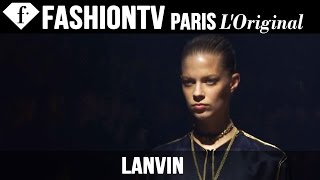 Lanvin SpringSummer 2015 FIRST LOOK  Paris Fashion Week  FashionTV [upl. by Hajar]