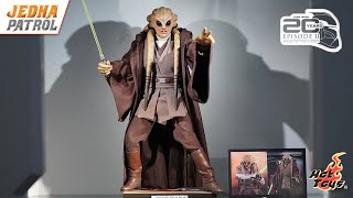 Hot Toys Kit Fisto Figure Preview  Star Wars Attack of The Clones [upl. by Beitnes]