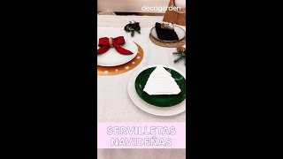 Servilletas navideñas con Decogarden [upl. by Niai]