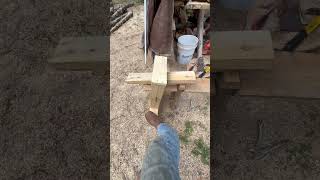 Finally I made a shave horse shortsfeed diywoodworking diy woodworkingprojects godlovesyou [upl. by Zetnauq]