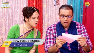 FULL EPISODE 4193 Kaha se Aaya 21 Lakh Ka Cheque  Taarak Mehta Ka Ooltah Chashmah  तारक मेहता [upl. by Tolley]