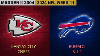 Madden NFL 2004 Mod  Kansas City Chiefs vs Buffalo Bills  2024 NFL Week 11 [upl. by Flora]