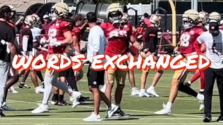 George Kittle and Kyle Shanahan Exchange Words on Day 10 of 49ers Training Camp [upl. by Adiell]