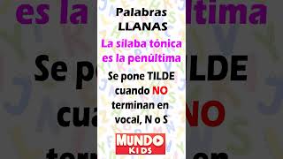 Cuando se pone TILDE Palabras AGUDAS LLANAS y ESDRÚJULAS tilde acento acentos [upl. by Linad]