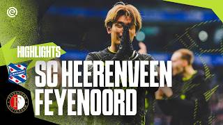 WHAT A COMEBACK  Highlights sc Heerenveen – Feyenoord  Eredivisie 20232024 [upl. by Corina]