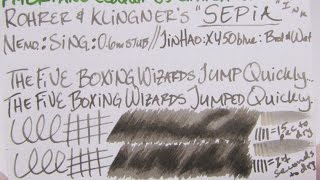 Ink Review Rohrer amp Klingner quotSepiaquot Ink [upl. by Friedland]