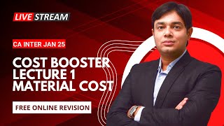 COST BOOSTER LECTURE 1 MATERIAL COST [upl. by Tarabar395]