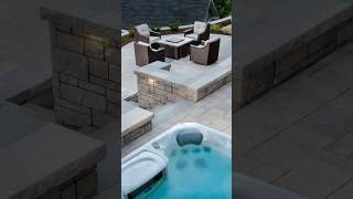 Outdoor lighting adds a magic touch to every Belgard project ✨outdoorlighting lighting [upl. by Ayat533]