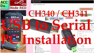 CH340 CH341 USB to Serial PC Installation [upl. by Michella]