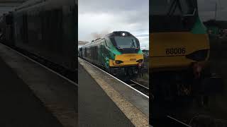 DRS RHTT passes Eaglescliffe with a 2 tone railway trains class68 [upl. by Ade]