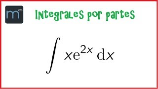 Integral por partes sencilla [upl. by Labaw]