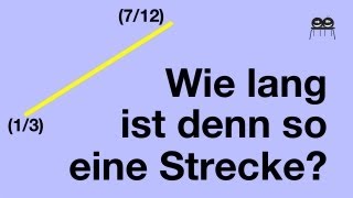 Wie lang ist eine Strecke im Koordinatensystem [upl. by Ahsekel]