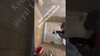 Shower drain cleaning plumbing service motivation [upl. by Ehrsam]