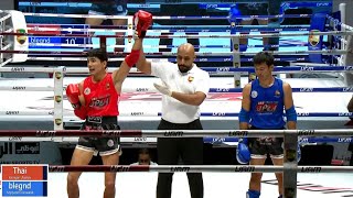 Noppadon Jierasatid Blegend VS Islemjon Ulashov Coliseum  UAE Muay Thai Open Championship 2024 [upl. by Hewitt508]