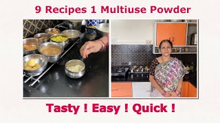 9 Recipes Using 1 Multiuse Powder  Tasty Easy  Quick [upl. by Joni]