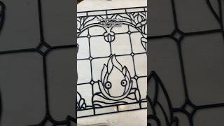 Calcifer Faux Stained Glass DIY Part 2 diy stainedglassdiy studioghibli howlsmovingcastle [upl. by Adnawed]