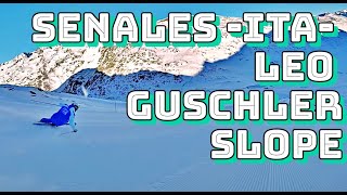 Ski technique demonstration  Leo Guschler slope Val Senales ITA [upl. by Llerej]