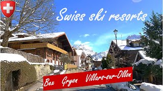 What is a Swiss ski resort village like Drive Switzerland 🇨🇭  Bex  Gryon  VillarssurOllon 4K [upl. by Arodal694]