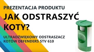 Jak odstraszyć koty Ultradźwiękowy odstraszacz kotów Defendrs STV 610 [upl. by Lyrradal530]