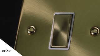 Deco Satin Brass Finish  Click Scolmore [upl. by Yorled996]