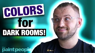 HOW TO PICK COLORS FOR DARK ROOMS  Interior Design 101 [upl. by Rifkin]