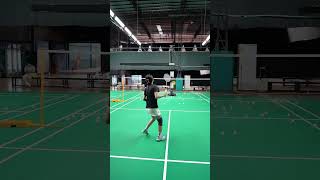 Badminton Backcourt Ball Practice😙😏🏸badminton sports [upl. by Oniratac915]