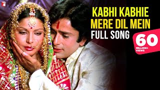 Kabhi Kabhie Mere Dil Mein  Full Song  Rakhee Amitabh Bachchan Shashi Kapoor  Lata Mangeshkar [upl. by Bland]