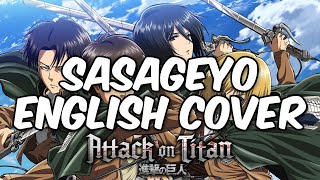 SHINZOU WO SASAGEYO  Attack on Titan Season 2 Opening English Cover [upl. by Belldas]