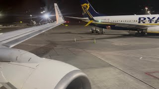 Ryanair hard landing into Dublin Airport [upl. by Ahsikam]