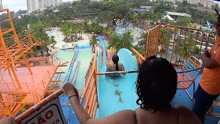 Crazy Scary Water Slide at Thermas dos Laranjais [upl. by Iclek]