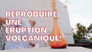 Reproduire une éruption volcanique  Les expériences scientifiques de Yannick Bergeron [upl. by Inotna]