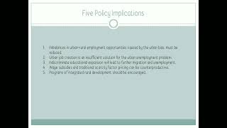 Chapter 7677  Urbanization and RuralUrban Migration Theory and Policy [upl. by Amalie]