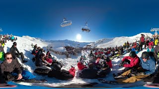 Ski Resorts France  La Folie Douce Val Thorens Après Ski [upl. by Ennaecarg]