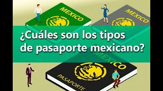 Tipos de pasaporte mexicano que expide la SRE [upl. by Solracesoj]