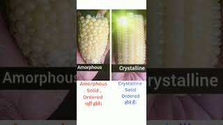 Amorphous and Crystalline Solidsolidstate amorphoussolid crystallineSolid insightclasseslko [upl. by Garges]