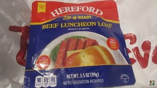 Hereford Beef Luncheon Loaf hereford beef luncheonmeat luncheonloaf [upl. by Luapnaej]