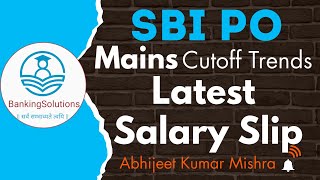 SBI PO Mains Cutoff  Latest Salary Slip  sbi motivation [upl. by Lacram]