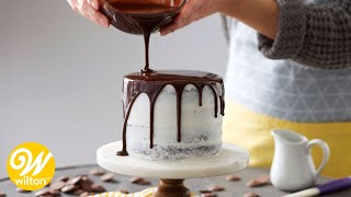 How to Make a Rich Chocolate Ganache Glaze Recipe  Wilton [upl. by Carita]